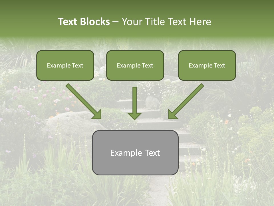English Gardening Green PowerPoint Template