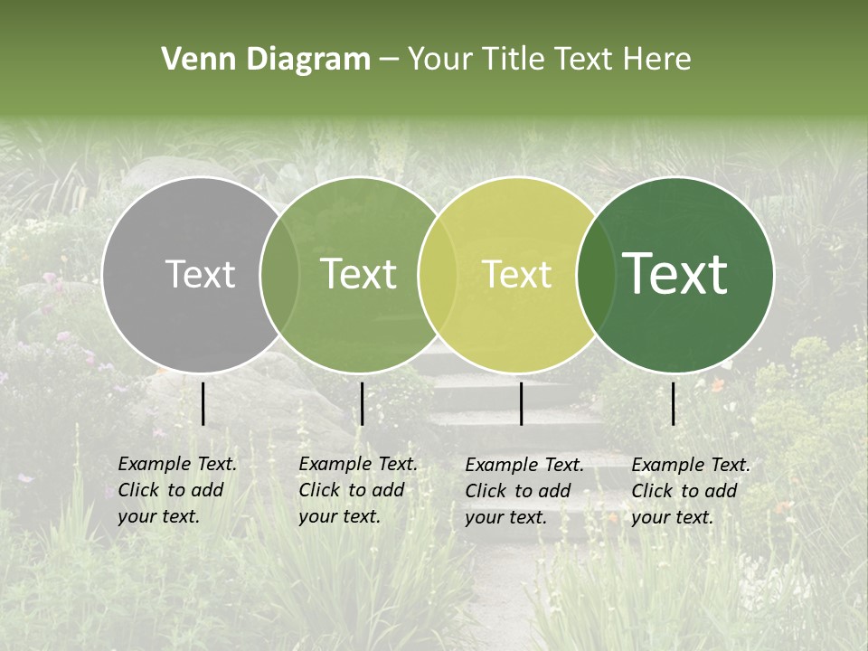 English Gardening Green PowerPoint Template