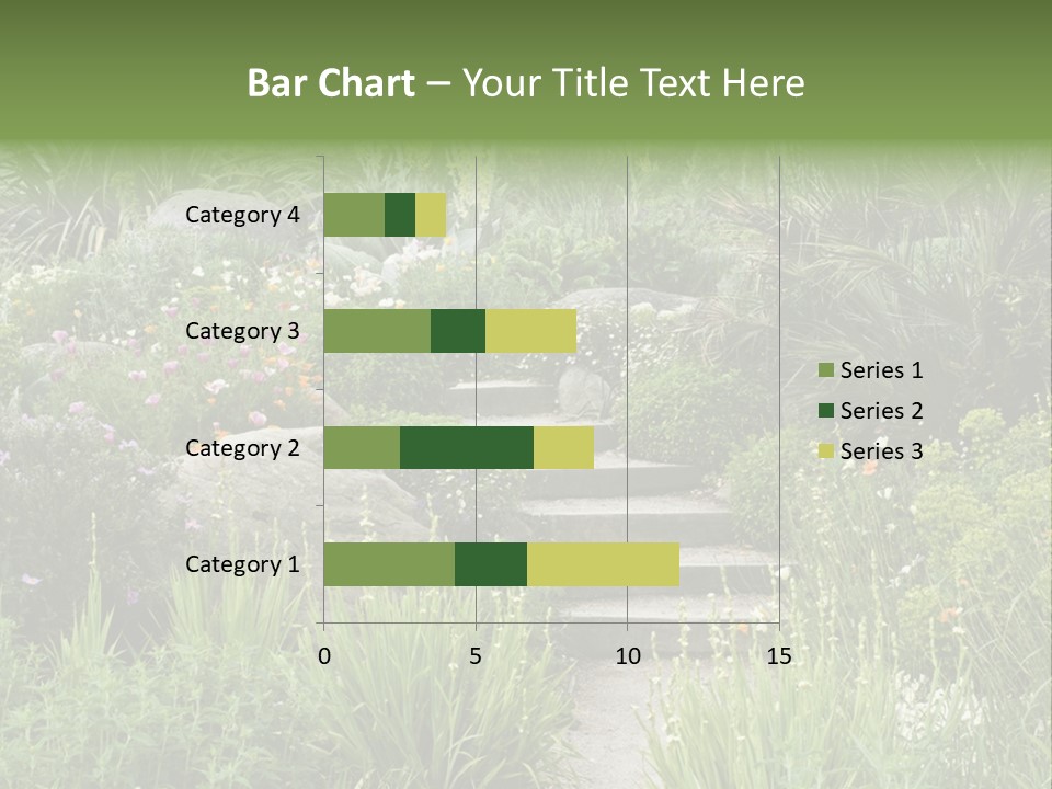 English Gardening Green PowerPoint Template