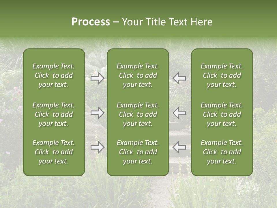 English Gardening Green PowerPoint Template