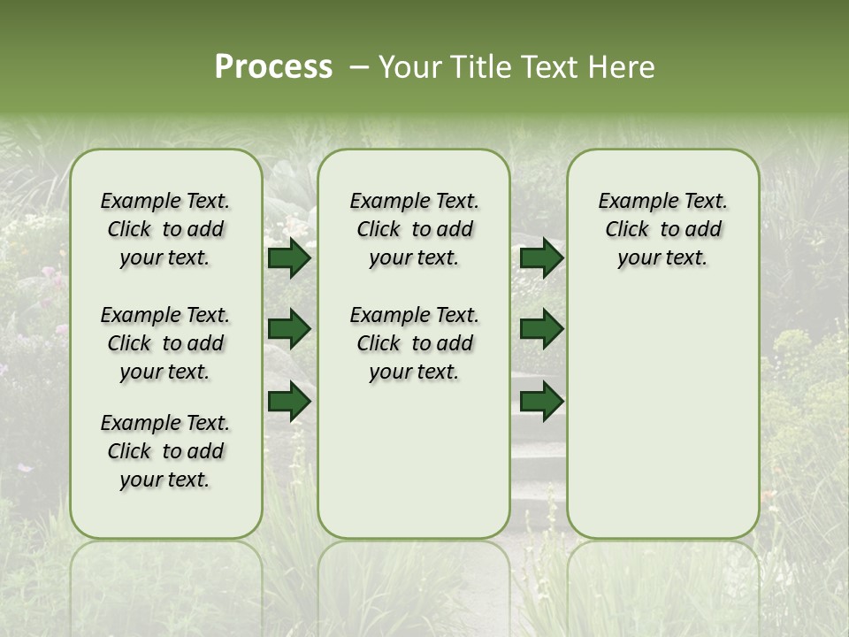 English Gardening Green PowerPoint Template