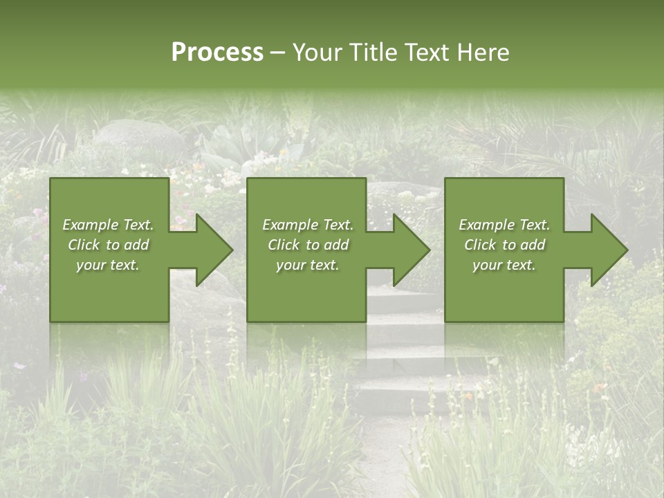 English Gardening Green PowerPoint Template