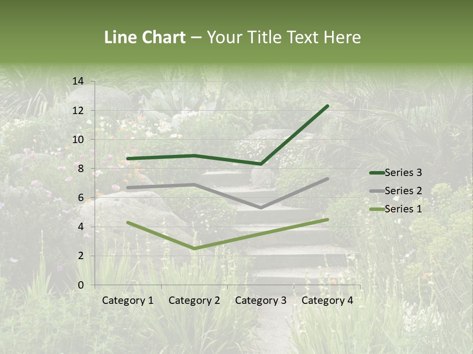 English Gardening Green PowerPoint Template