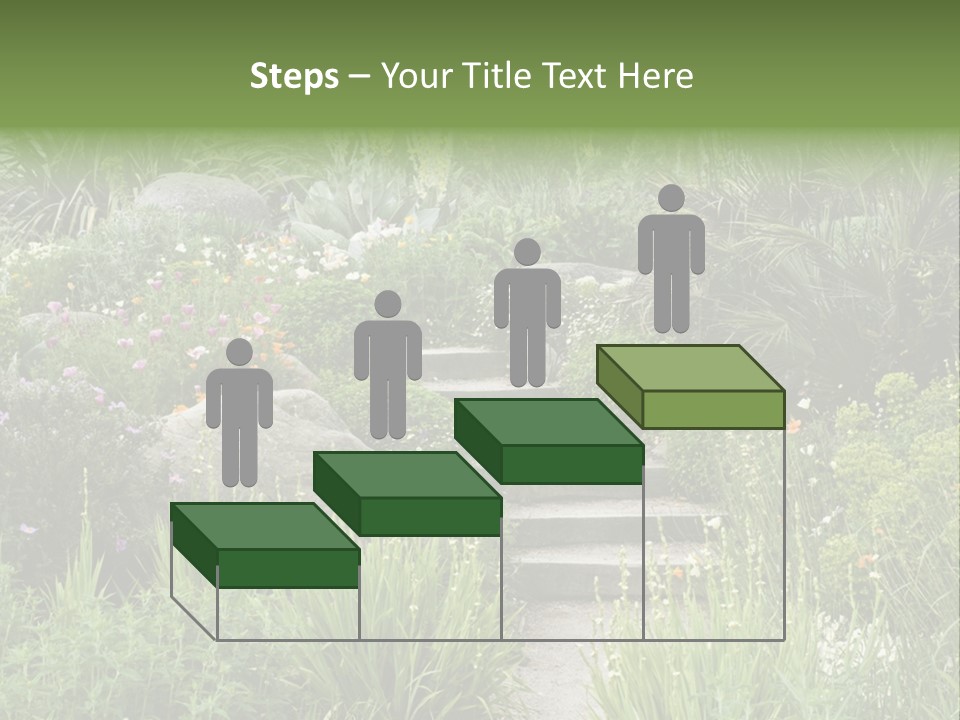 English Gardening Green PowerPoint Template