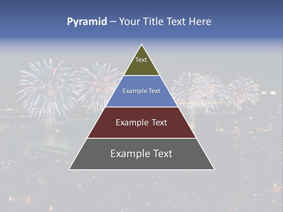 Night West Side Fourth Of July PowerPoint Template