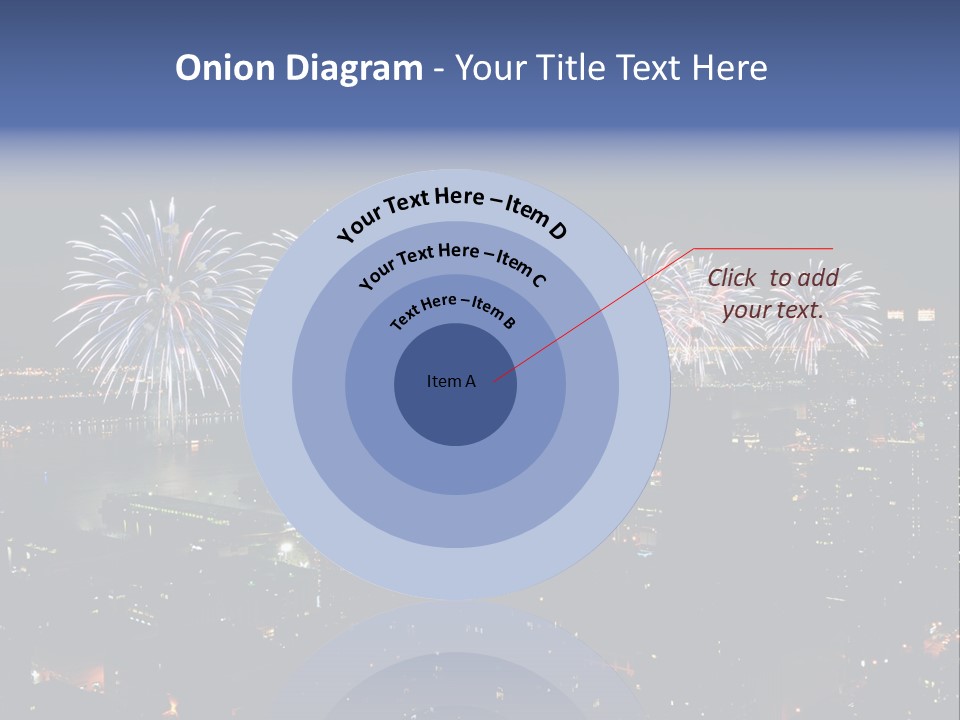 Night West Side Fourth Of July PowerPoint Template