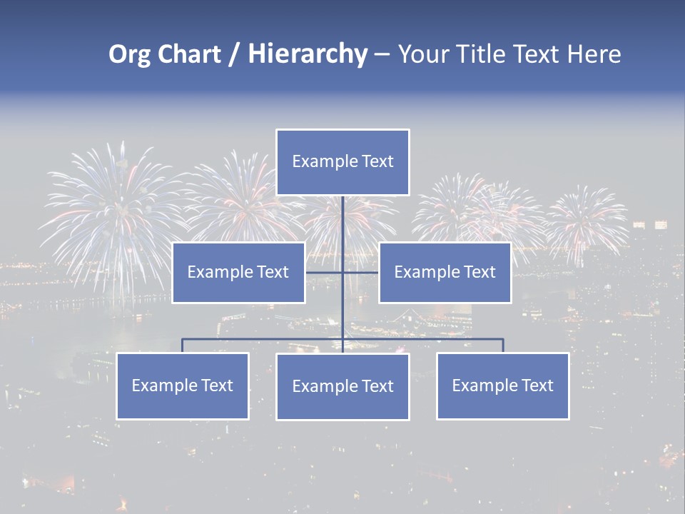 Night West Side Fourth Of July PowerPoint Template
