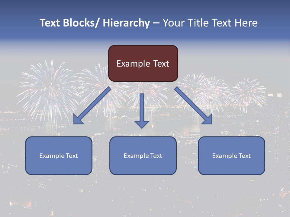 Night West Side Fourth Of July PowerPoint Template