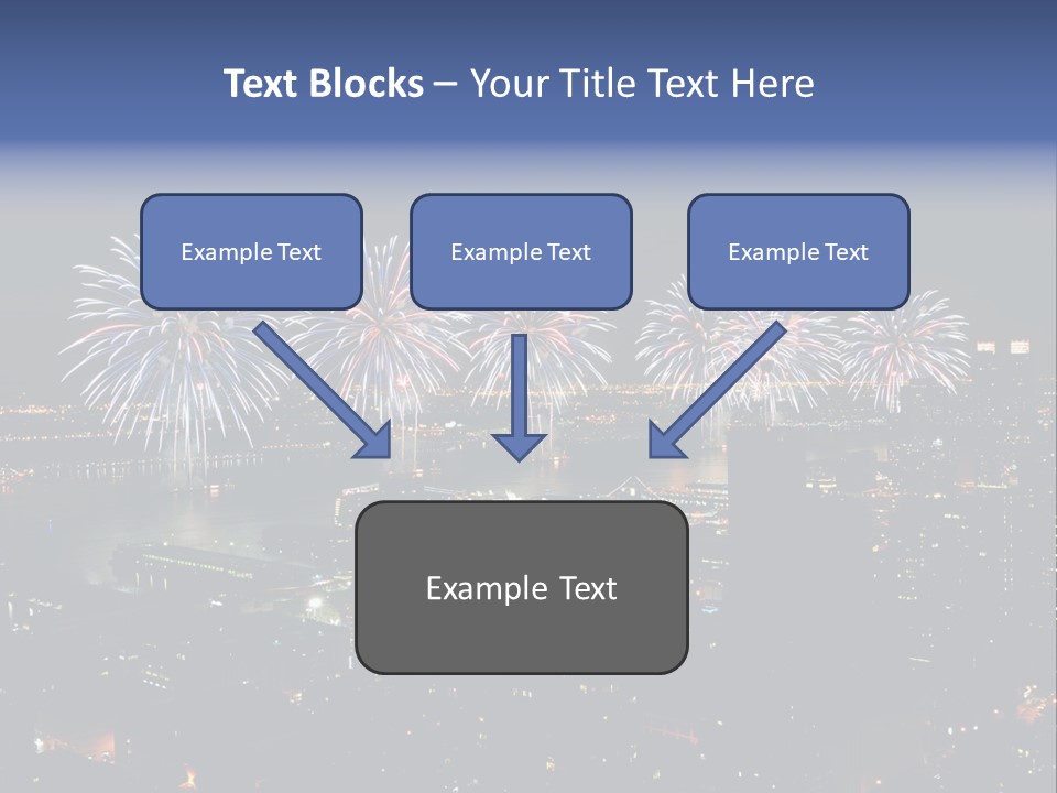 Night West Side Fourth Of July PowerPoint Template