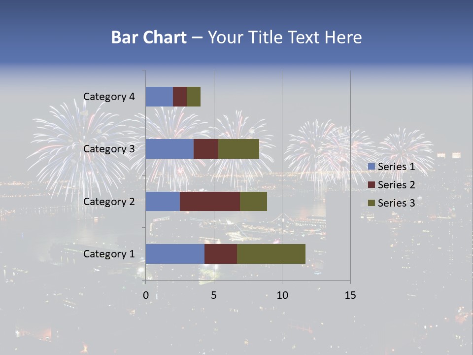 Night West Side Fourth Of July PowerPoint Template