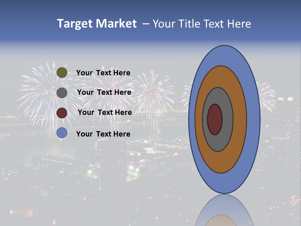 Night West Side Fourth Of July PowerPoint Template