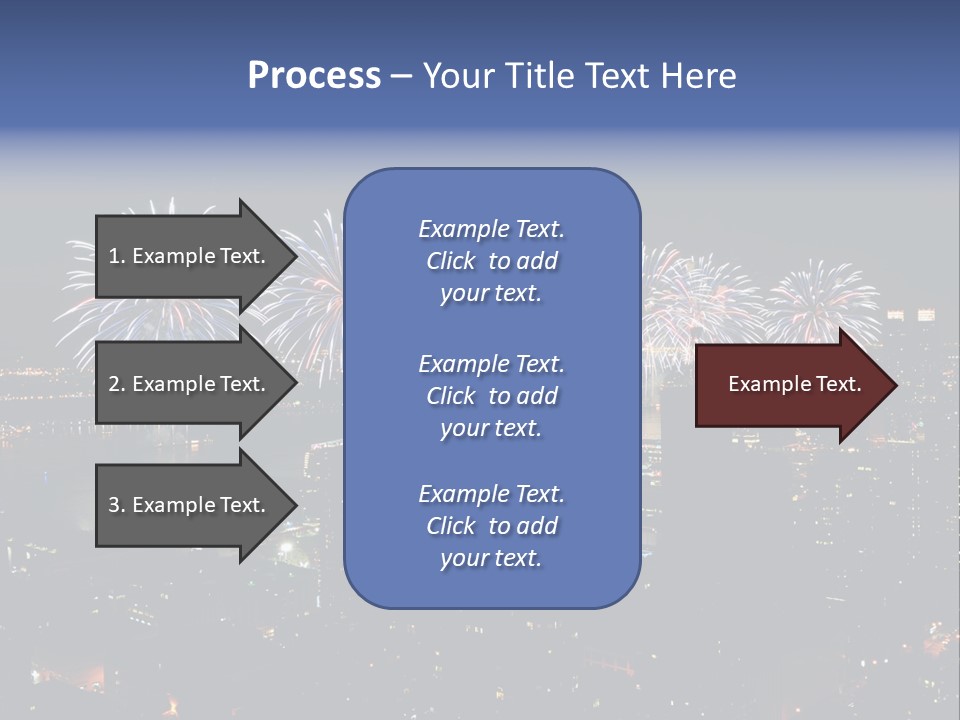Night West Side Fourth Of July PowerPoint Template