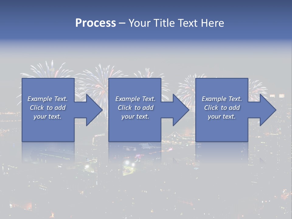 Night West Side Fourth Of July PowerPoint Template