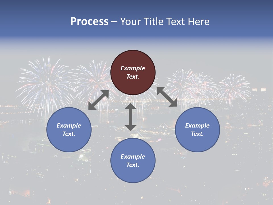 Night West Side Fourth Of July PowerPoint Template