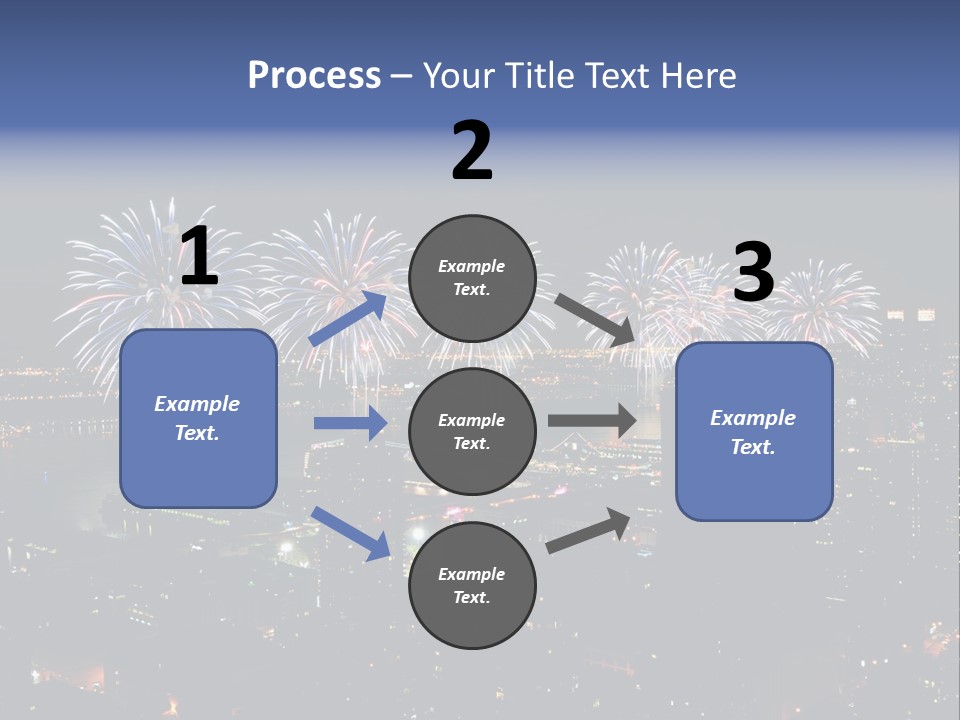 Night West Side Fourth Of July PowerPoint Template