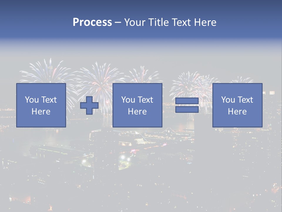 Night West Side Fourth Of July PowerPoint Template