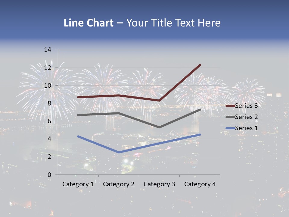 Night West Side Fourth Of July PowerPoint Template