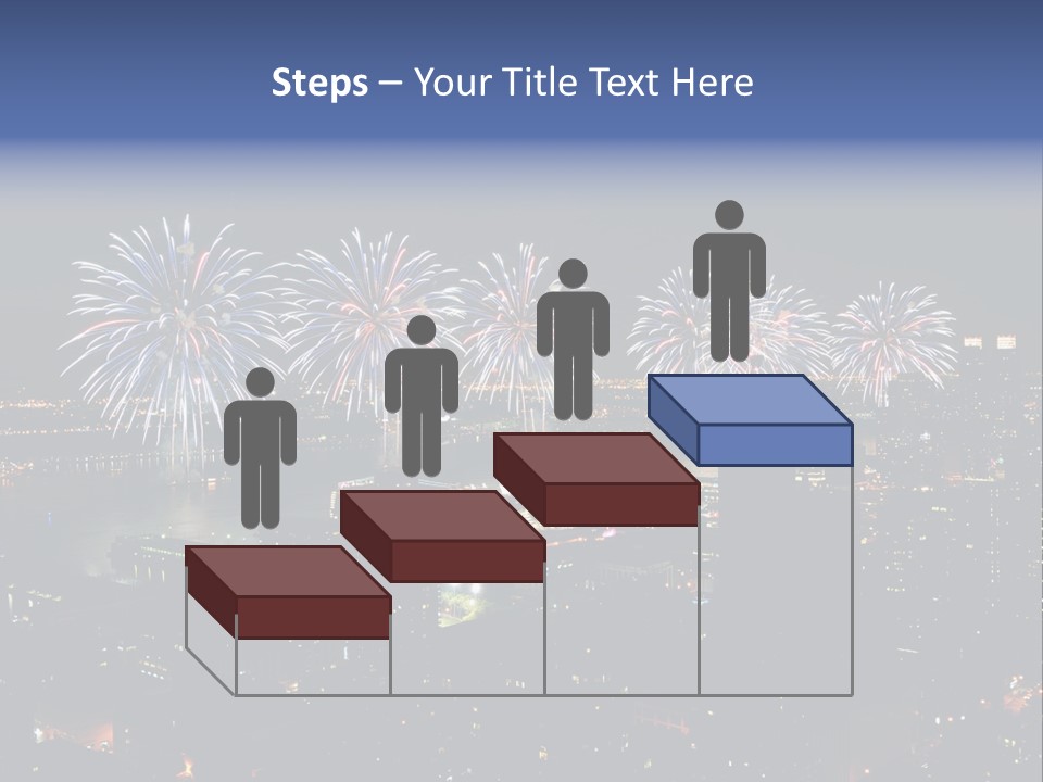 Night West Side Fourth Of July PowerPoint Template