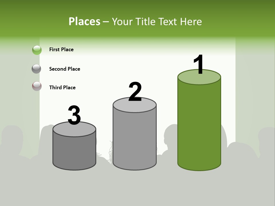 A Group Of People Standing In Front Of A White Screen PowerPoint Template