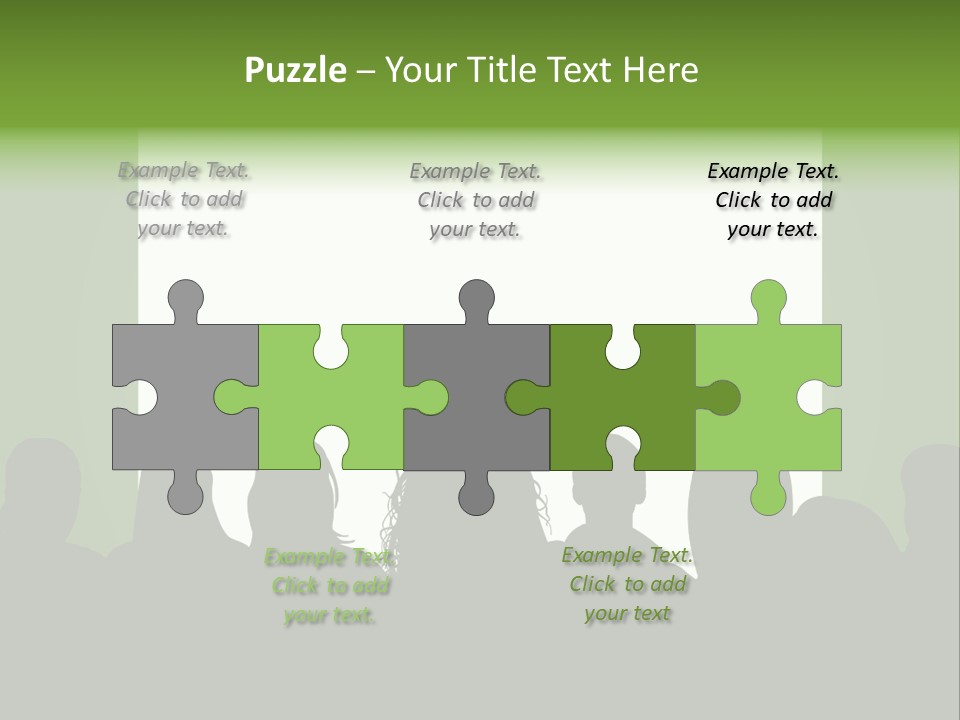 A Group Of People Standing In Front Of A White Screen PowerPoint Template