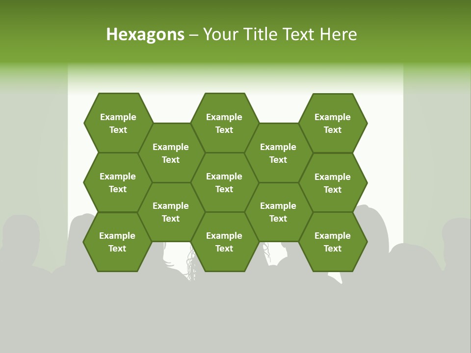 A Group Of People Standing In Front Of A White Screen PowerPoint Template