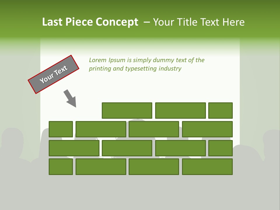 A Group Of People Standing In Front Of A White Screen PowerPoint Template