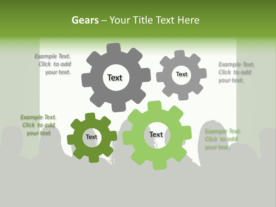 A Group Of People Standing In Front Of A White Screen PowerPoint Template