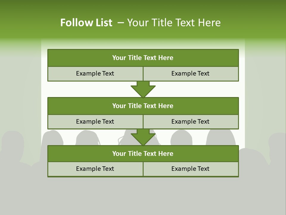 A Group Of People Standing In Front Of A White Screen PowerPoint Template