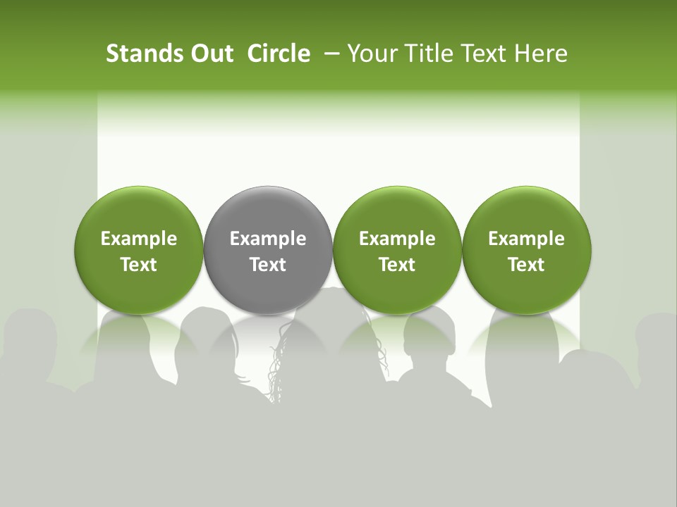 A Group Of People Standing In Front Of A White Screen PowerPoint Template