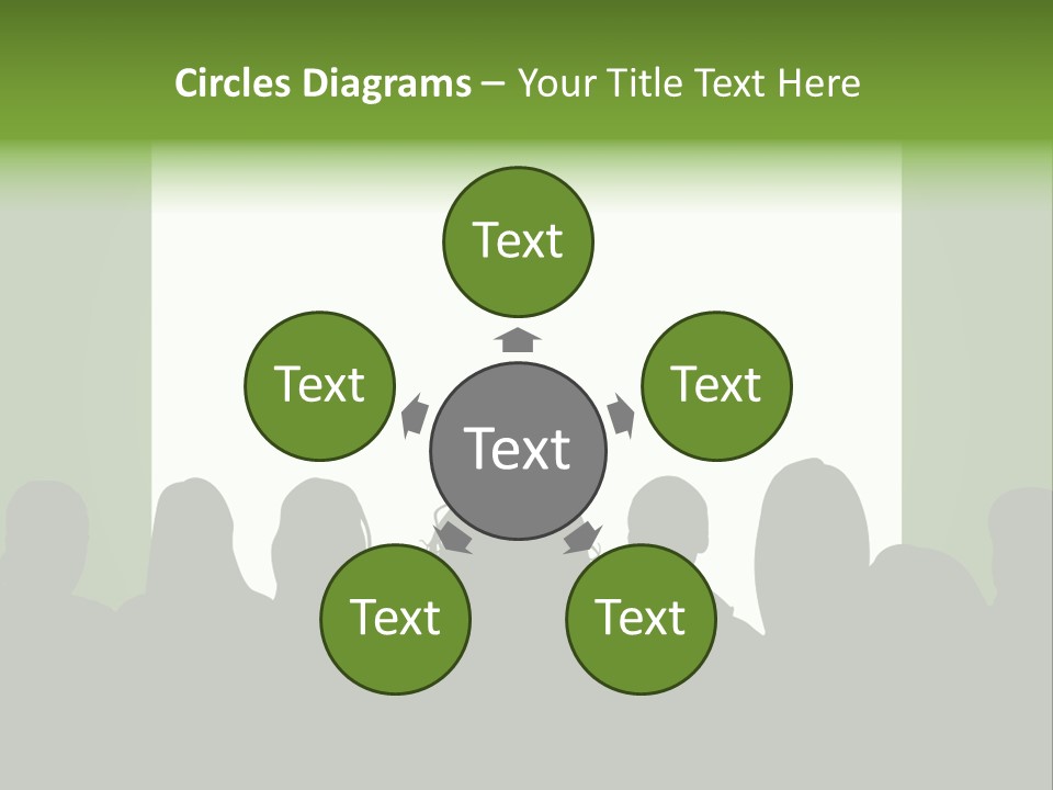 A Group Of People Standing In Front Of A White Screen PowerPoint Template