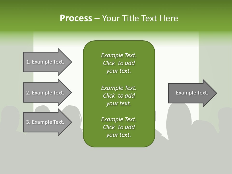 A Group Of People Standing In Front Of A White Screen PowerPoint Template