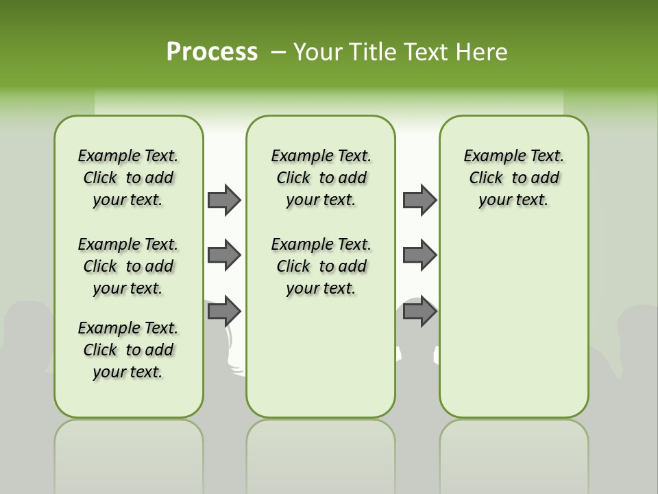 A Group Of People Standing In Front Of A White Screen PowerPoint Template