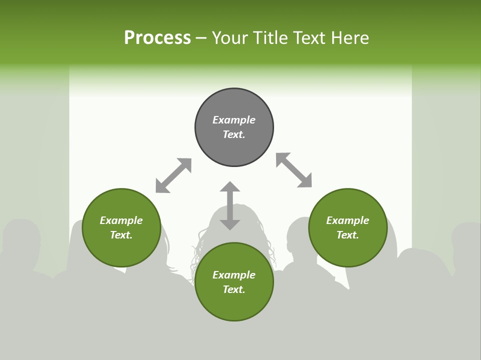 A Group Of People Standing In Front Of A White Screen PowerPoint Template