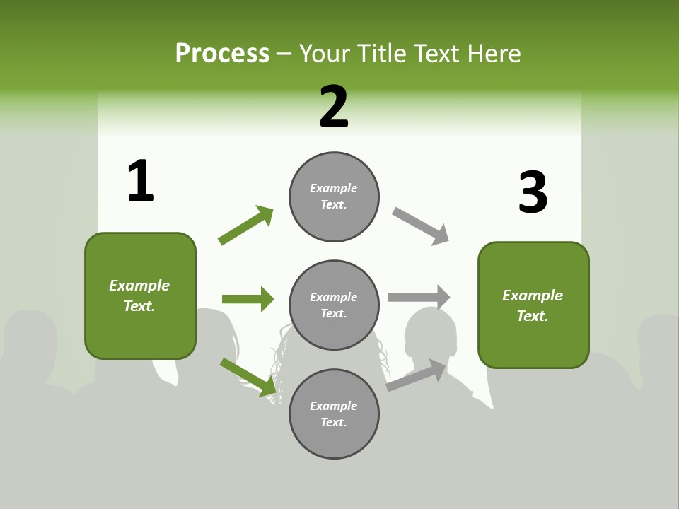 A Group Of People Standing In Front Of A White Screen PowerPoint Template