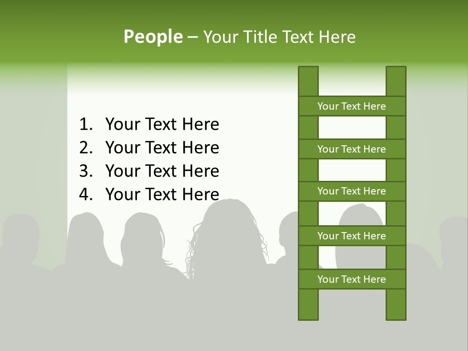 A Group Of People Standing In Front Of A White Screen PowerPoint Template