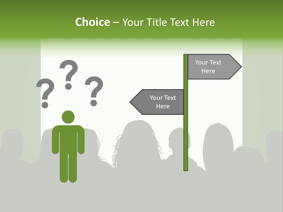 A Group Of People Standing In Front Of A White Screen PowerPoint Template