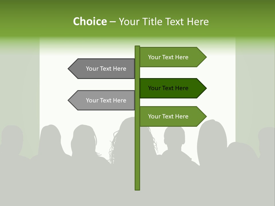 A Group Of People Standing In Front Of A White Screen PowerPoint Template