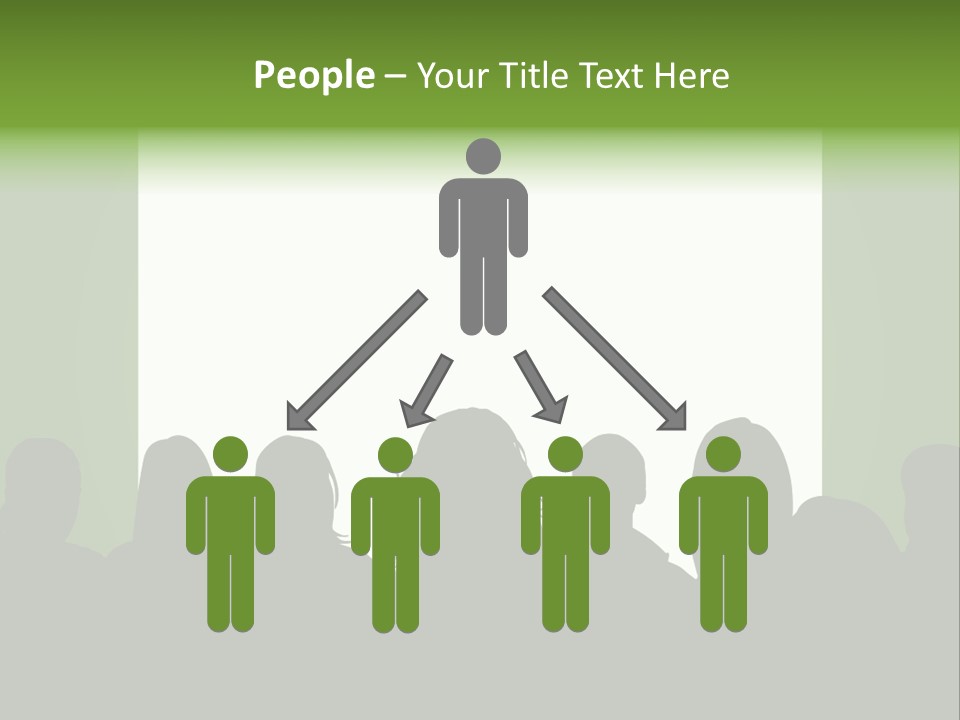 A Group Of People Standing In Front Of A White Screen PowerPoint Template