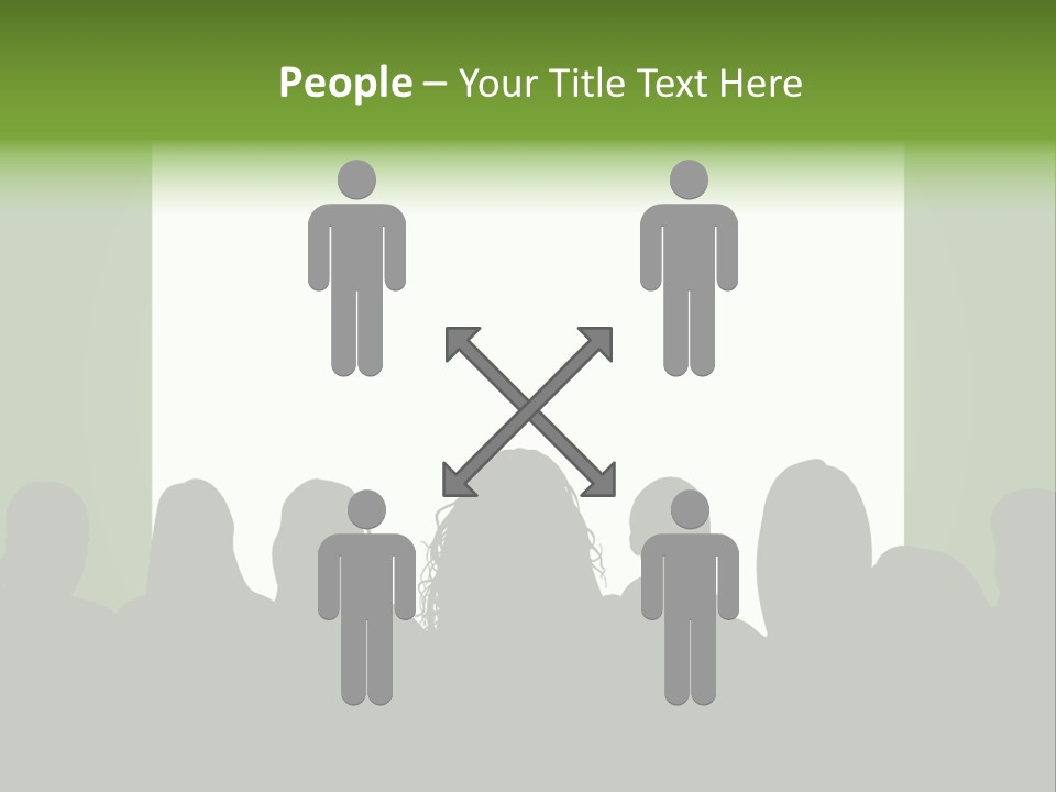 A Group Of People Standing In Front Of A White Screen PowerPoint Template