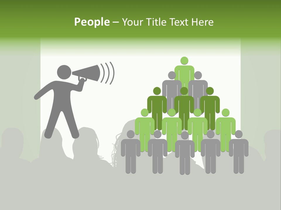 A Group Of People Standing In Front Of A White Screen PowerPoint Template