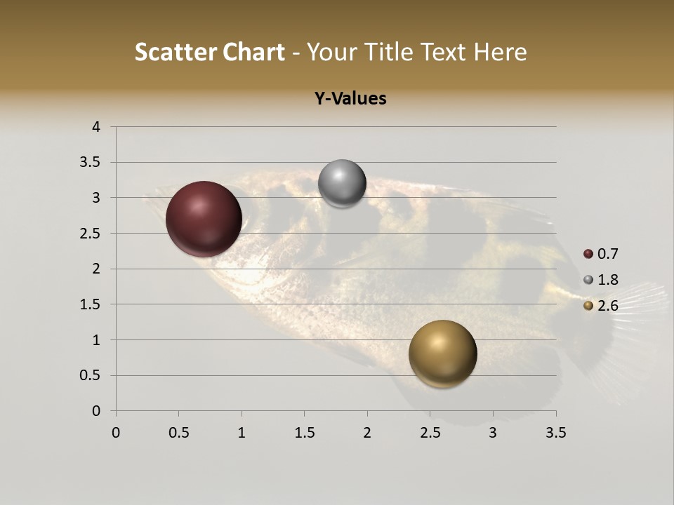 A Black And Yellow Fish Is In The Water PowerPoint Template