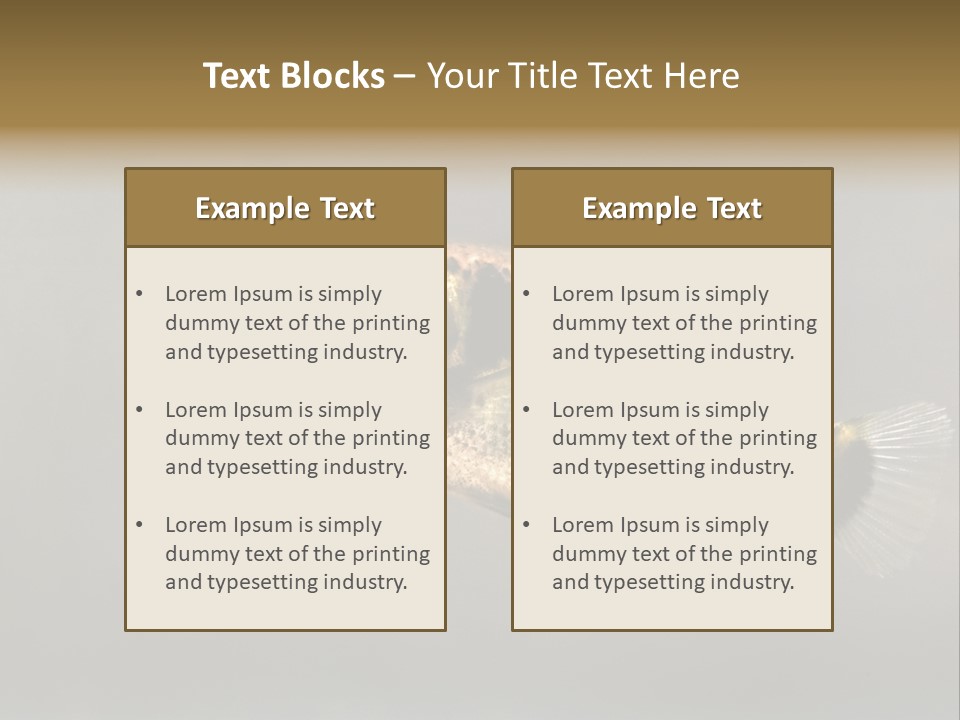 A Black And Yellow Fish Is In The Water PowerPoint Template