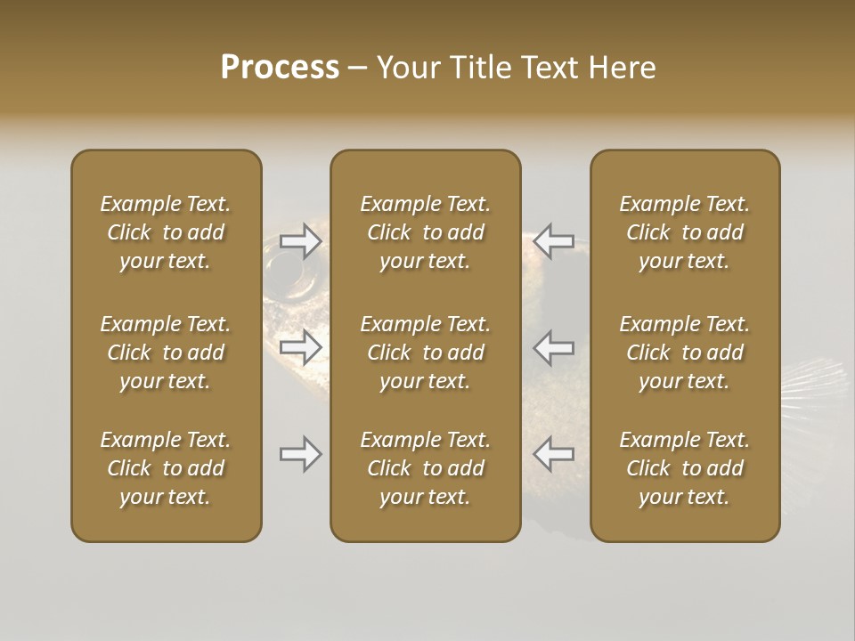 A Black And Yellow Fish Is In The Water PowerPoint Template