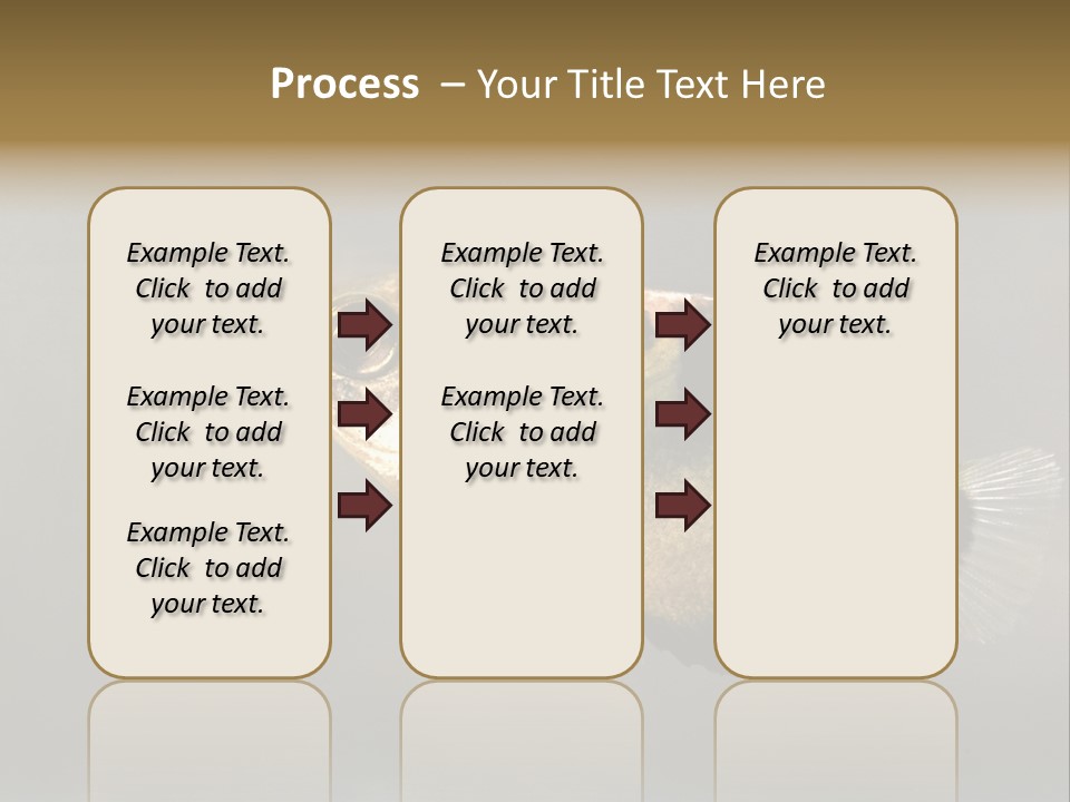 A Black And Yellow Fish Is In The Water PowerPoint Template