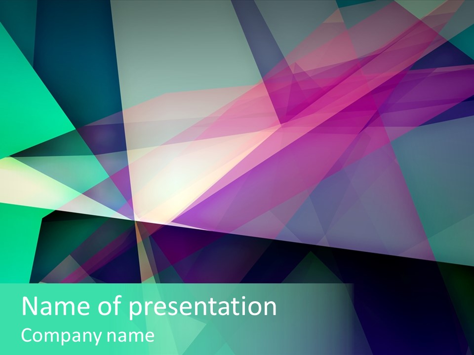 Chaos Cyber Sharp PowerPoint Template