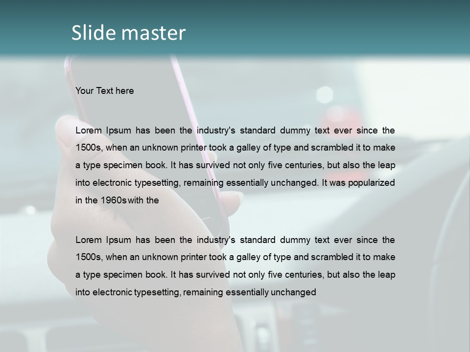 Vehicle Vertical Tail Gate PowerPoint Template