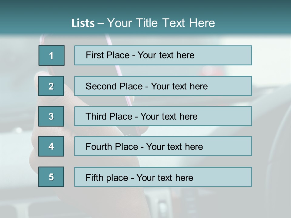 Vehicle Vertical Tail Gate PowerPoint Template