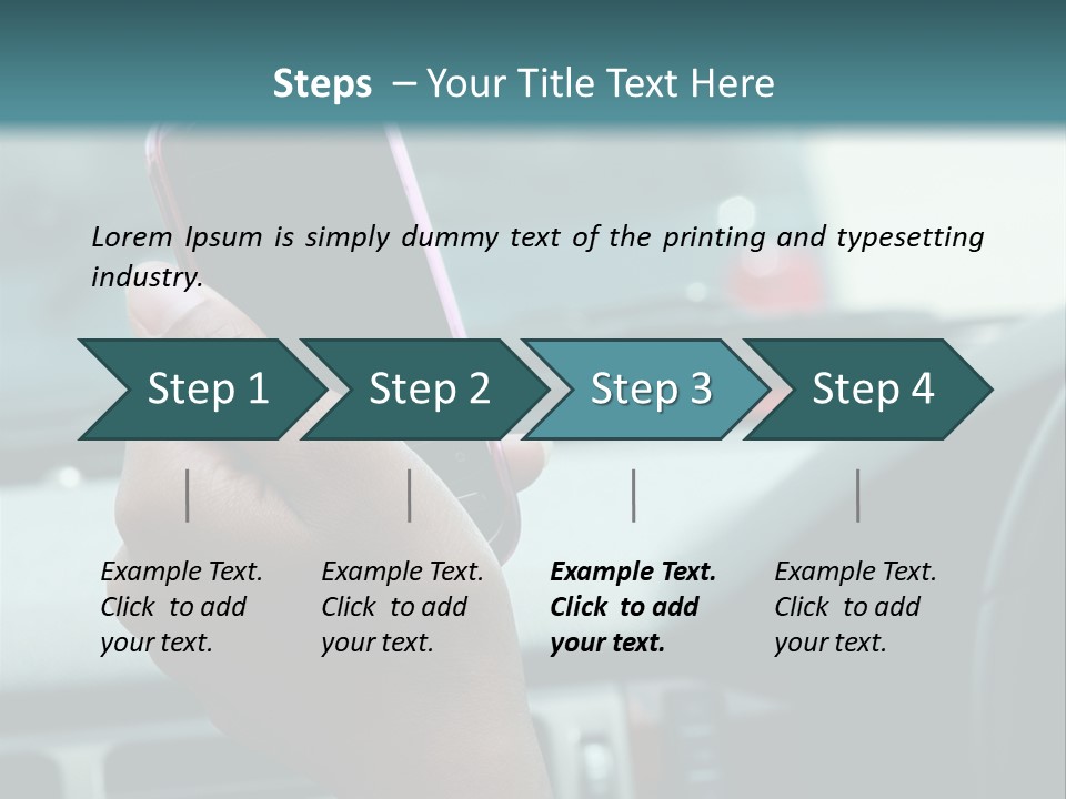 Vehicle Vertical Tail Gate PowerPoint Template