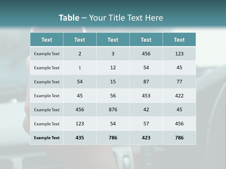 Vehicle Vertical Tail Gate PowerPoint Template