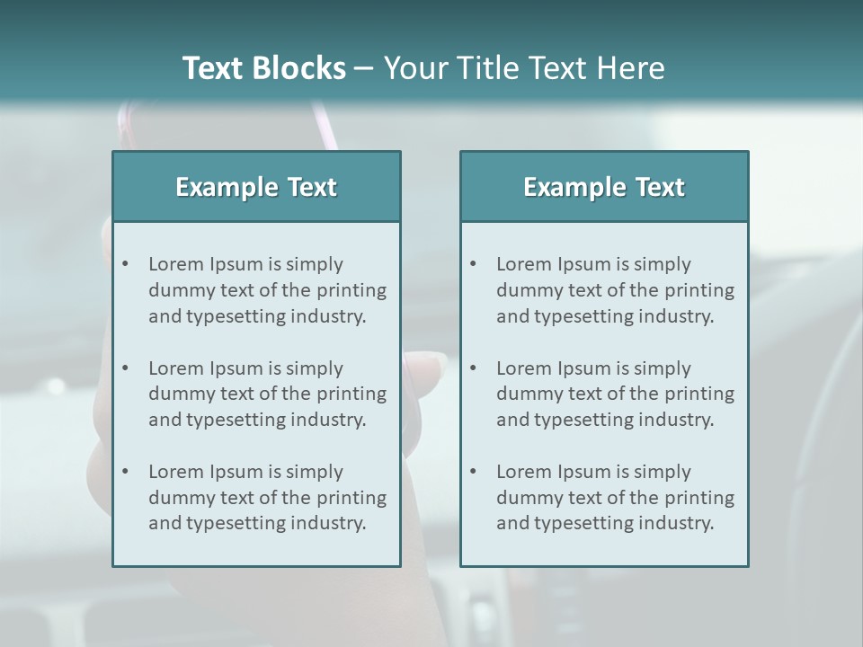 Vehicle Vertical Tail Gate PowerPoint Template